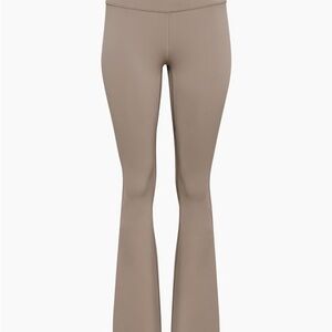 TNA Aritzia Flared High-Rise Performance Leggings - Taupe